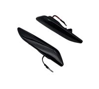 Genérico Intermitentes Laterales Led Dinámicos Luz De Posición Lateral Intermitente Secuencial LED Dinámica Para Chrysler Para Ypsilon Typ (846) 2011-2020(Smoked Black)