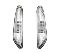 Genérico Intermitentes Moto Homologados, Luz de posición lateral del coche, luz intermitente Uso apto para Serie 3 E46 E60 E61 E83, señal giro(White)