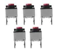 Genérico Interruptores Industriales de Botón Pulsador Miniatura 6x6x7,3 Mm, Pack de 5 Unidades, Botón de Silenciamiento de Sonido, Interruptores Momentáneos para Control Industrial