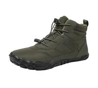 Genérico Invierno al aire libre nuevo grande hombres y mujeres cinco dedos botas de nieve engrosadas algodón caliente antideslizante botas de nieve altas, ejército verde, 36 EU