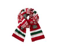 Genérico Invierno Bufandas De Punto Para Mujer Bufanda de Invierno para Navidad Cáliida Elegante y Sin Bufanda De Navidad Unisex Punto para Eventos Festivos y Detalles (b-Watermelon Red2, One Size)