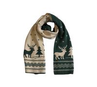 Genérico Invierno Bufandas De Punto Para Mujer Bufanda de Invierno para Navidad Cáliida Elegante y Sin Bufanda De Navidad Unisex Punto para Eventos Festivos y Detalles (Green, One Size)