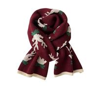 Genérico Invierno Bufandas De Punto Para Mujer Bufanda de Invierno para Navidad Cáliida Elegante y Sin Bufanda De Navidad Unisex Punto para Eventos Festivos y Detalles (a-Blue, One Size)