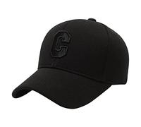 Genérico Invierno Negro Letra Gorra De Béisbol En Completo Pareja Cap Hombres Y Mujeres Sombrilla Sombrero Gorro Invierno, d, Talla única