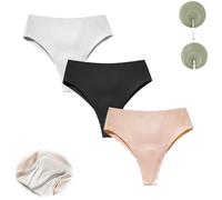 Genérico Invisible Camel Toe Thong, Anti Wedgie Underwear, Seamless, Comfortable, No Camel Toe Thong (3Pcs-A,S)