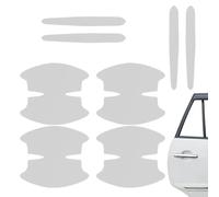Genérico Invisible Door Handle Protector, Transparent Scratch Guard Sticker Set, 8 Piece Car Decal Film Kit, Anti Scratch Handle Cover Layer, Automotive Protection Film for SUV and Truck