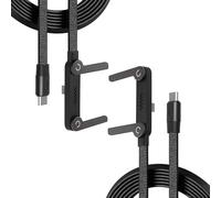 Genérico Invisible Holder Charger Cable with Stand, 240w Super Fast Charging 2-in-1 Fast Charging Cord & Phone Stand,Type C/USB C and Folding Phone Holder 5ft for Smartphones, Tablets (2PCS)