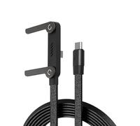 Genérico Invisible Holder Charger Cable with Stand, 240w Super Fast Charging 2-in-1 Fast Charging Cord & Phone Stand,Type C/USB C and Folding Phone Holder 5ft for Smartphones, Tablets (1PCS)