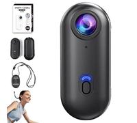 Genérico IonicSwift Riding Camera - Hands-Free POV CAM for Equestrians, Ionic Swift Video Camera Clip On, HD 1080p/4k RideView - Thumb Cameras Necklace with 360° Rotation Spring Clip (1080P,Black)