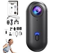 Genérico IonicSwift Riding Camera - Hands-Free POV CAM for Equestrians, Ionic Swift Video Camera Clip On, HD 1080p/4k RideView - Thumb Cameras Necklace with 360° Rotation Spring Clip (4K,Black)