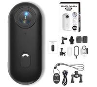 Genérico Ionicswift Riding Camera, POV Chest Trail Thumb, Hands-Free POV Camera for Equestrians, 4K Ultra-HD Video Shooting, for Cycling, Travel, Diving, and Outdoor Adventures (Black4K)