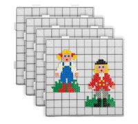 Genérico Iron Beads Pegboards - Reusable Precision Craft Tray, Heat Resistant Melting Template Locking Pixel Art Base | Professional Picking Tool Set for Teens, School Project Supply