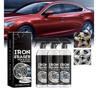 Genérico Iron Eraser Rust Remover Spray, 2026 New Iron Powder Remover Spray for Car Wheels and Paint Fast Acting Rust and Brake Dust Removers for Wheels, Tools & Hardware, 120 ML (3 Pcs)