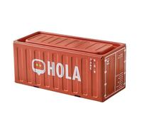 Genérico Iron Storage Box - Compact Multi Purpose Metal Container, Rust Proof Portable Pencil Case with Lid for Indoor Use Holiday Party Room Travel Study Dormitory Organization