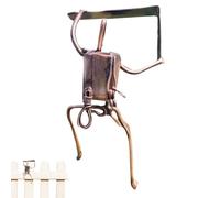 Genérico Iron Wire Decorative Figure - Hiker-Themed Desk Club Bar Decor | Collectible Figurines, Adventurer and Climber Sculpture For Father's Day, Metal Art Statue Handcrafted Man Cave Gift Ornament