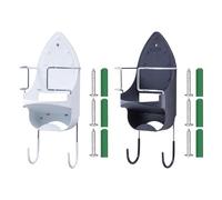 Genérico Ironing Board Holder Wall Mount - Door Hanging Rack System, Space Saving Laundry Organizer Hook, Fold Away Iron Storage Bracket, Utility Room Closet Accessories For Compact Home Setup