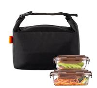 Genérico Isolierte Lunchtasche,Wasserdichte Lunchtasche Für Damen Aluminiumfolie - Auslaufsicherer Und Faltbarer Behälter Mit Ergonomischem Handgriff | Für Büro Camping Wandern Schule Und