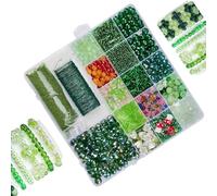 Genérico it de plantas con cuentas - Juego de manualidades hecho a mano, juego Forever Plant con cuentas semillas vidrio, decoración artificial guía, actividad creativa pasatiempos, arte