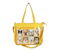 Genérico Ita Tote Bag - Display Window Handbag Transparent Organizer Satchel Large Capacity Carrier | Fashion Photo Shoulder Bag for Women Girls Teens Adults Outdoor Traveling Shopping Leisure