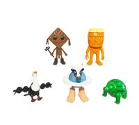 Genérico Italian Brainrot Tung Tung Tung Sahur Figura, Tralalero Tralala Figure Impresa en 3D, Decoración de Escritorio Tralalero Tralala, Figuras de Acción Regalos para niños y Adultos (5 Piezas)