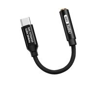 Genérico Jack Adapter, Type-C to 3.5mm Headphone Connector, Noise Reduction Stereo Audio Adapter for Headphones, Speakers, and Audio Devices, Compact Design for Clear Sound and Stable Connection