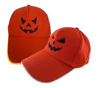 Genérico Jack-O’-Lantern Halloween Pumpkin Hat, Halloween Jack-O’-Lantern Hat, Horror Glowing Hats,Unisex for Halloweens Decoration (2pcs)