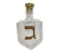 Genérico Jánuca Judaica de cristal con letras hebreas doradas, botella de whisky de cristal para festival, hogar, bar