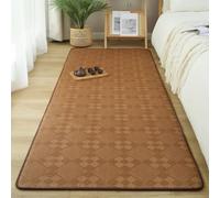 Genérico Japanese Floor Mattress Natural Rattan Area Rug with Soft Cushion Layer, Non-Slip Base & Cool Touch, Breathable Home Decor Woven Tatami Mat(Dark Brown,0.8 * 1.8m/31 * 71in)