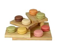 Genérico Japanese Food Tray - Seafood Presentation Rack for Stylish Arrangement | Bamboo Material with Multi Level Structure, Cuisine Holder Accessory, Kitchen Centerpiece for Party Buffet Serving