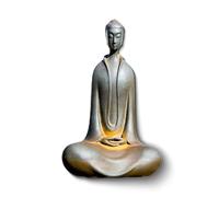 Genérico Japanese Iron Zazen Buddha, Zazen Buddha Statue Indoor, Rust Buddha, New Meditation Buddha Home Decor for Spiritual Room, Buddha Decor, Zen Decor (Style A,Small)