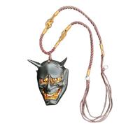 Genérico Japanese Pendant For Men - Face Charm For Jewelry Making | Spooky Ghost Face Cultural Traditional Ornament Truck Interior Decor