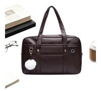 Genérico Japanese School Bag - Casual Bookbag with Headphone Cable Hole | JK Uniform Handbag for Women Men Girls Cosplayers Fans Fashion Lovers Commute Party Travel Event Shopping Vacation Picnic