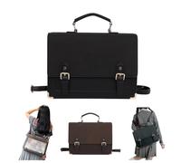 Genérico Japanese Style PU Shoulder Bag for Women with Inner Pockets and Adjustable Strap for Daily Use (black)