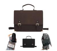 Genérico Japanese Style PU Shoulder Bag for Women with Inner Pockets and Adjustable Strap for Daily Use (brown)