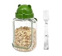 Genérico Jar, Portable Salad Container With Leakproof Dressing Cup | Portable Leak-Proof Food Canisters | Salads Container For Lunchs For Meal Prep Home Kitchen School Office Gym Camping Restaurant