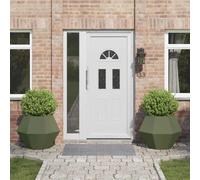 Genérico Jardinera 2 pcs Verde Oliva 75 x 75 x 60 cm Acero,Casa y jardín,Jardín,Jardinería,Maceteros y jardineras-884045