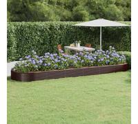 Genérico Jardinera arriate Acero galvanizado marrón 523x140x36cm,Casa y jardín,Maceteros y jardineras,17.48 kg-319045