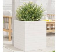 Genérico Jardinera de Madera Maciza de Pino Blanca 40x40x46 cm,Casa y jardín,Jardín,Jardinería,Maceteros y jardineras-3282400