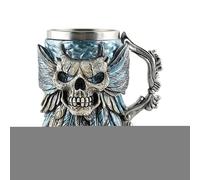 Genérico Jarra De Cerveza | Taza De Té Con Calavera,Recipiente Reutilizable Para Bebidas Agua 500 Ml Para Hogar Estudio Restaurantes Viajes Por Carretera Amigos