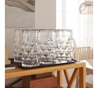 Genérico Jarras de Cerveza con asa 6 Unidades 1000 ml,Casa y jardín,Cocina y Comedor,Utensilios de Mesa,Cristalería,Tazas y tazones-4005747