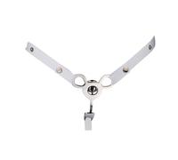 Genérico Jaula de Entrenamiento metálica Plana de Acero Inoxidable con cinturón asistido, 3 Colores - EShlZ16 (Blanco)