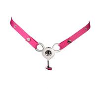 Genérico Jaula de Entrenamiento metálica Plana de Acero Inoxidable con cinturón asistido, 3 Colores - EShlZ16 (Rosa)