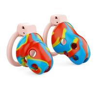 Genérico Jaula Deportiva Invisible y Ligera para Hombre, con 6 mosquetones Activos - ESZ66 (Rojo Amarillo, S+L)