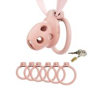 Genérico Jaula Deportiva Invisible y Ligera para Hombre, con 6 mosquetones Activos - ESZ66 (Rosa, S)