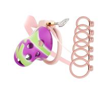 Genérico Jaula Deportiva Invisible y Ligera para Hombre, con 6 mosquetones Activos - ESZ66 (Violeta Verde, L)