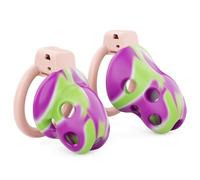 Genérico Jaula Deportiva Invisible y Ligera para Hombre, con 6 mosquetones Activos - ESZ66 (Violeta Verde, S+L)