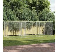 Genérico Jaula para Perro 3 pcs Plateado 600 x 200 x 200 cm Acero y PE,Producto para Mascotas y Animales,Productos para Mascotas,Productos para Perros,Casetas y cercados para perros-3368312
