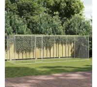 Genérico Jaula para Perro 3 pcs Plateado 600 x 200 x 200 cm Acero y PE,Producto para Mascotas y Animales,Productos para Mascotas,Productos para Perros,Casetas y cercados para perros-3368310