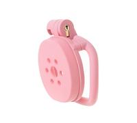 Genérico Jaula Protectora Deportiva Plana para Hombre, diseño Transpirable, Accesorios para Ejercicio con 4 mosquetones fijos de Diferentes tamaños - EShlZ58 (Rosa)