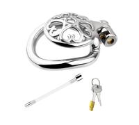 Genérico Jaula Protectora pequeña de Acero Inoxidable para Hombres, Equipo de Ejercicio al Aire Libre extraíble con Accesorios de Tubo - EShlZ63 (45mm)